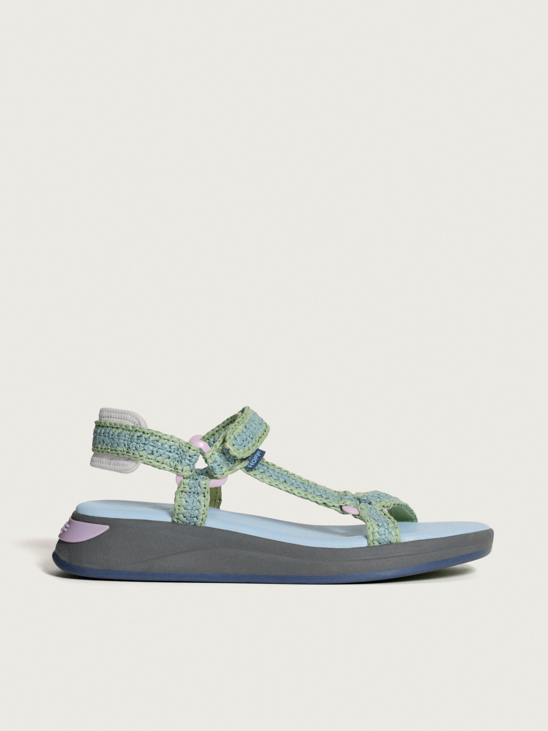 SANDALIA ISLAND RAFIA AZUL