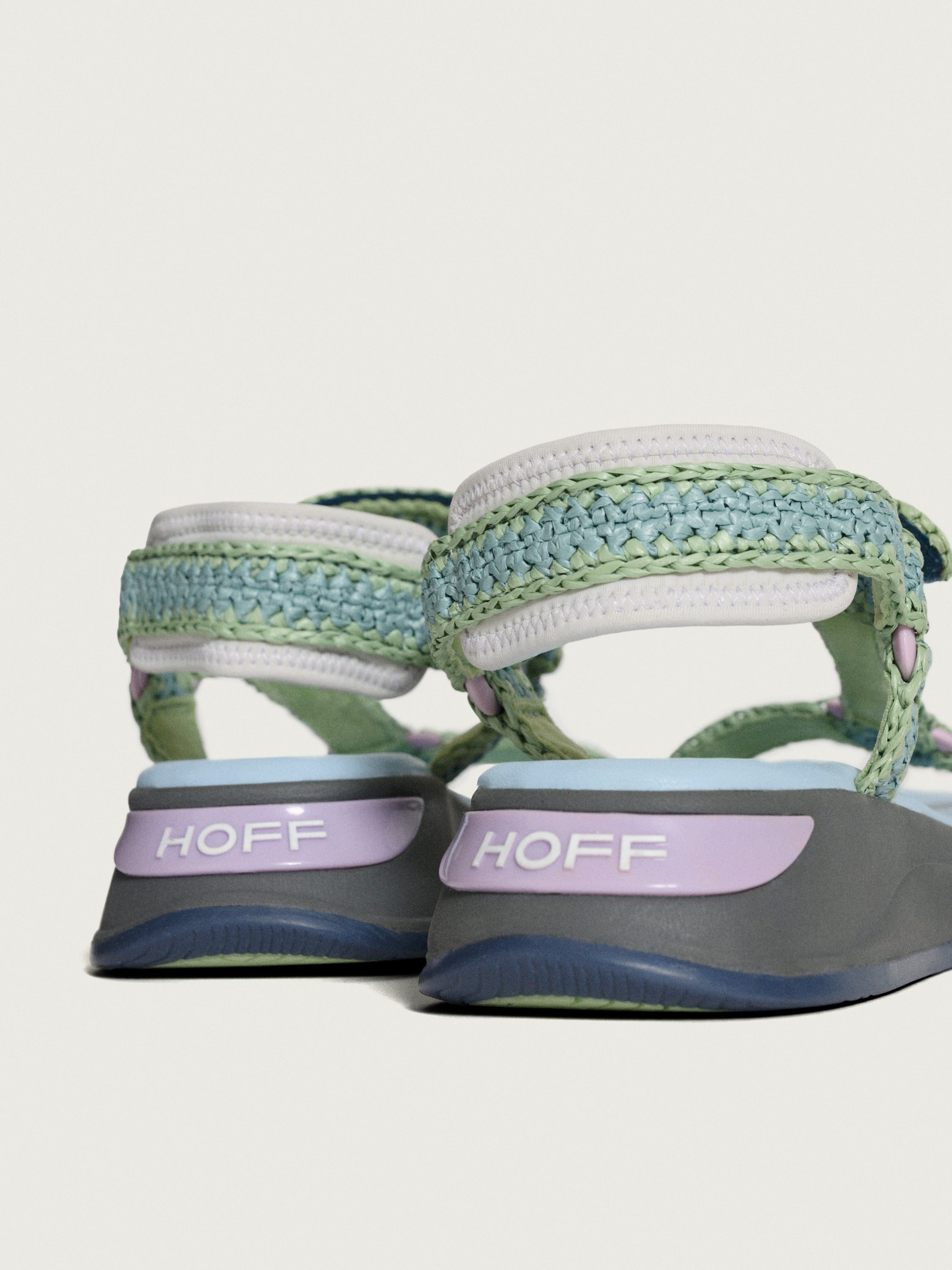 SANDALIA ISLAND RAFIA AZUL