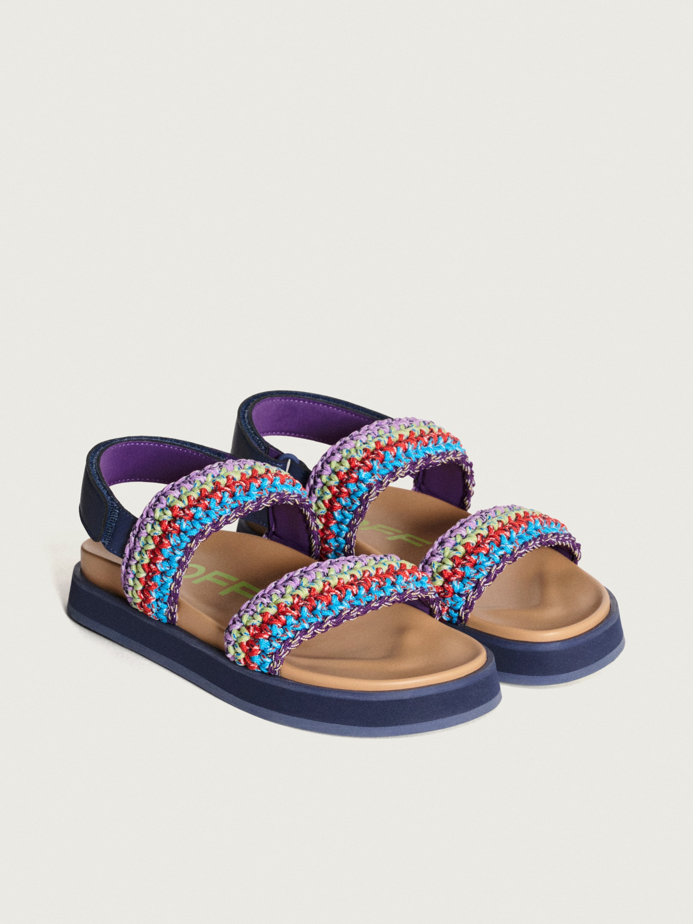SANDALIA GALDANA MULTICOLOR AZUL
