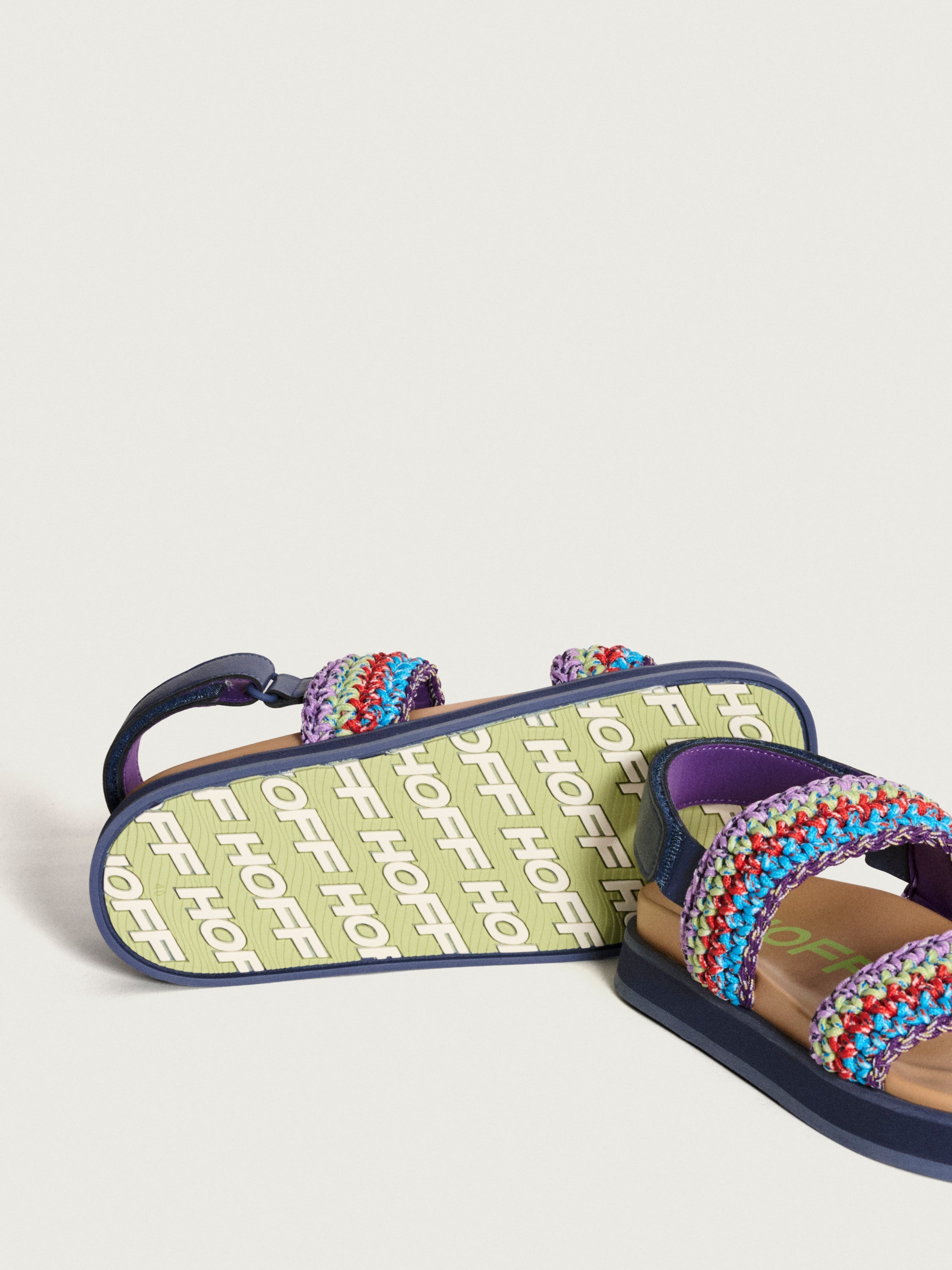 SANDALIA GALDANA MULTICOLOR AZUL