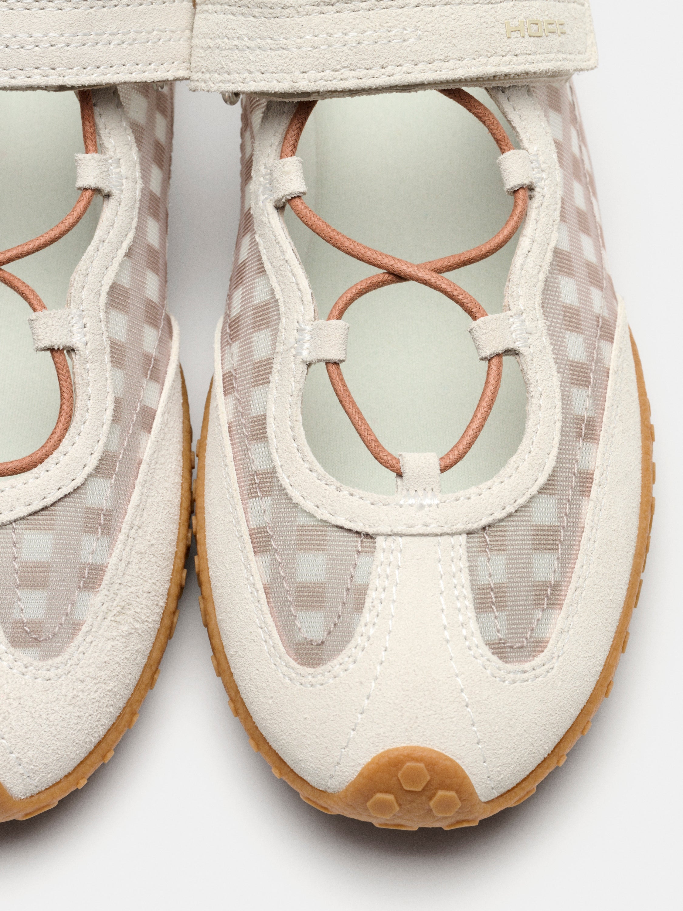 BRIDGE BOW VICHY OFF WHITE